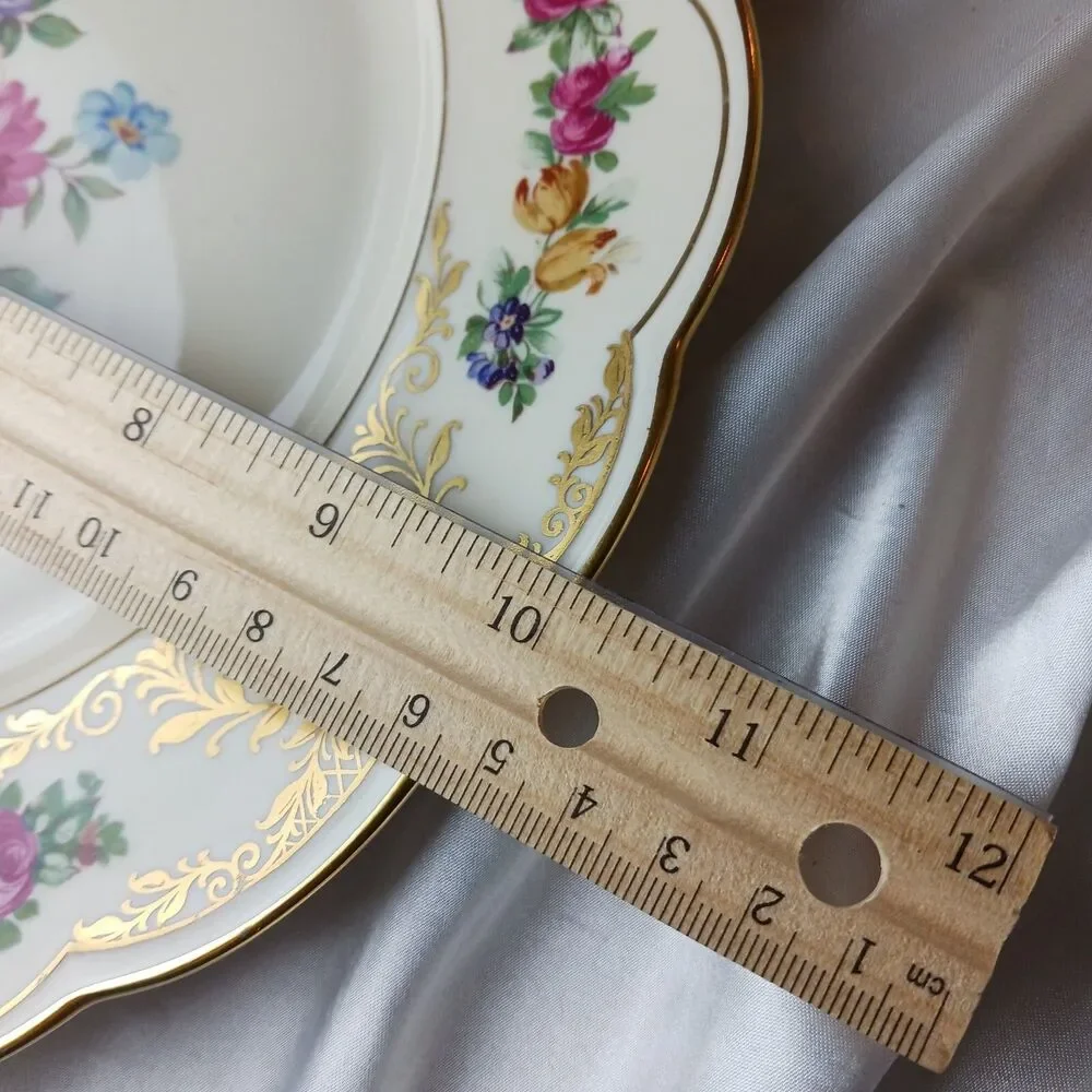 Antique Royal Bayreuth Floral Dinner Plate 10''